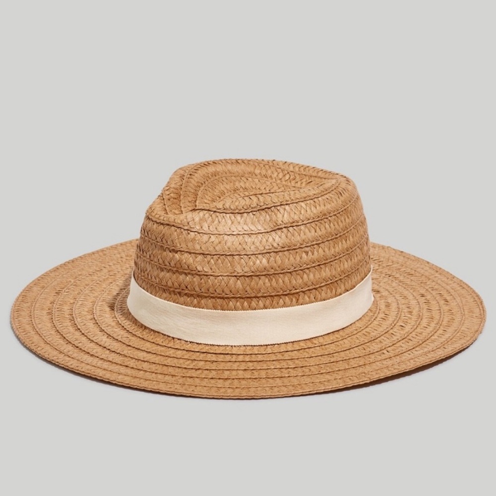 Madewell | Packable Braided Straw Hat with Band M/L